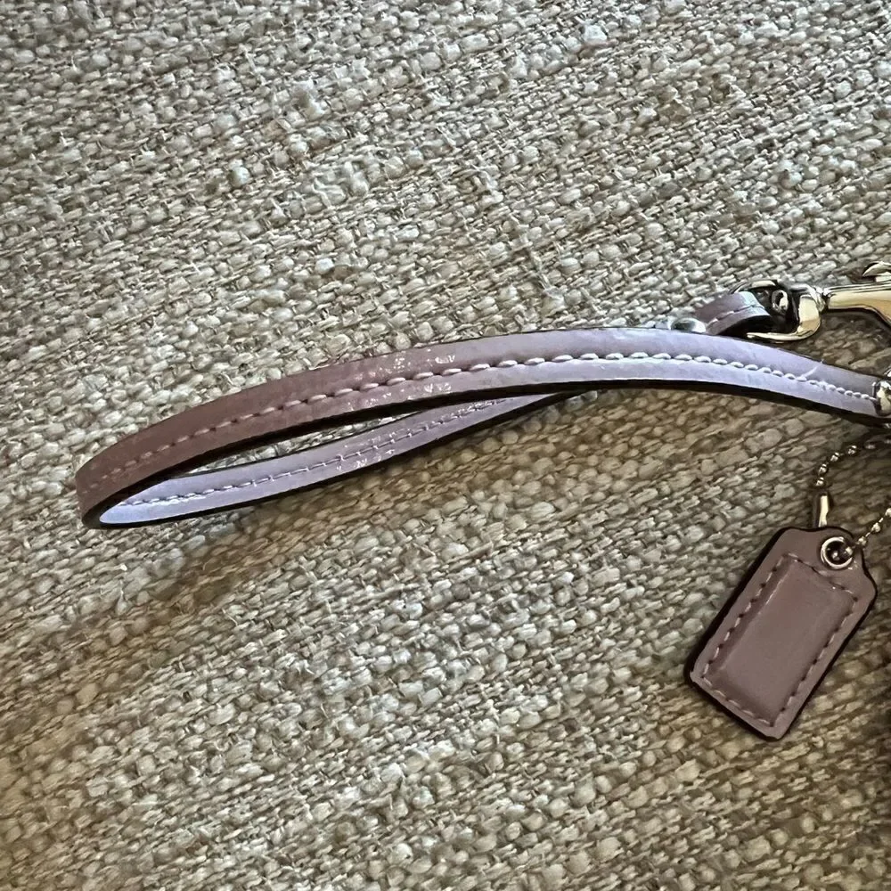 Coach lavender purple wristlet